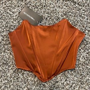 Rust Bandeau Corset